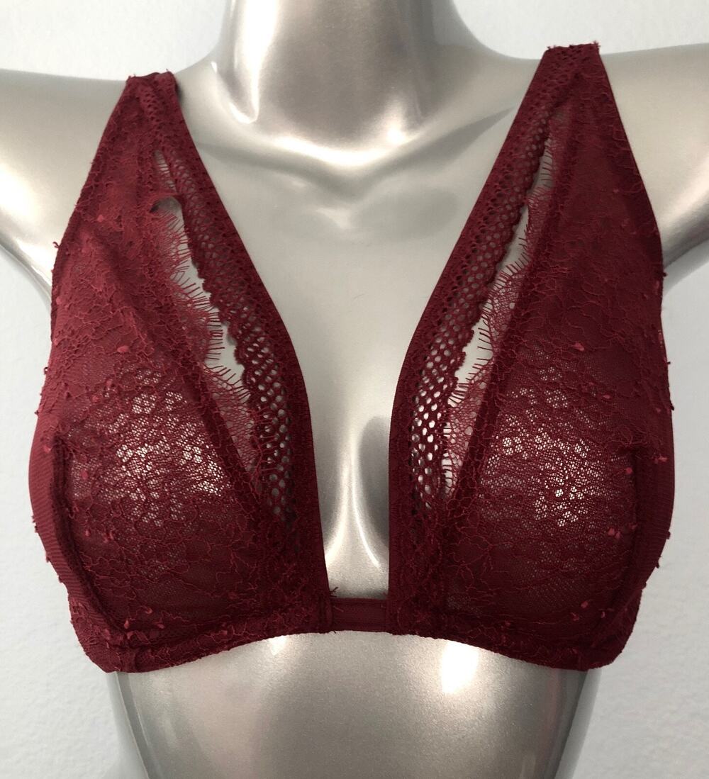 Victoria's Secret Nwt Very Sexy Desire Lace Strappy VS Unlined Plunge Bra 34D